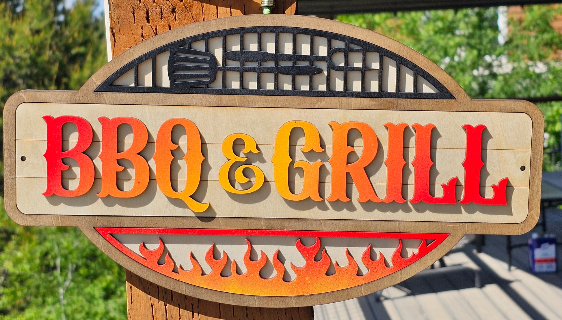Custom BBQ & Grill Sign