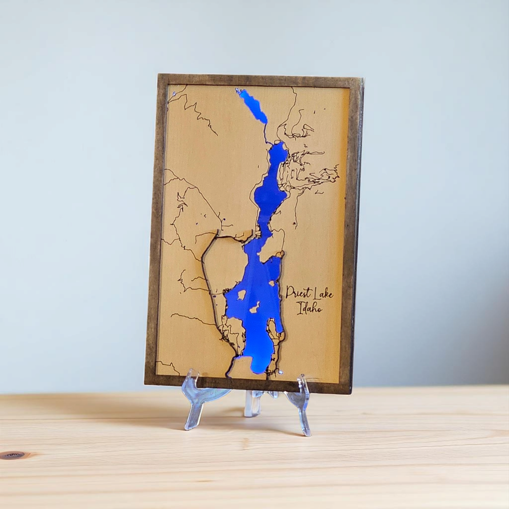 Lighted Lake, River and Ocean Maps