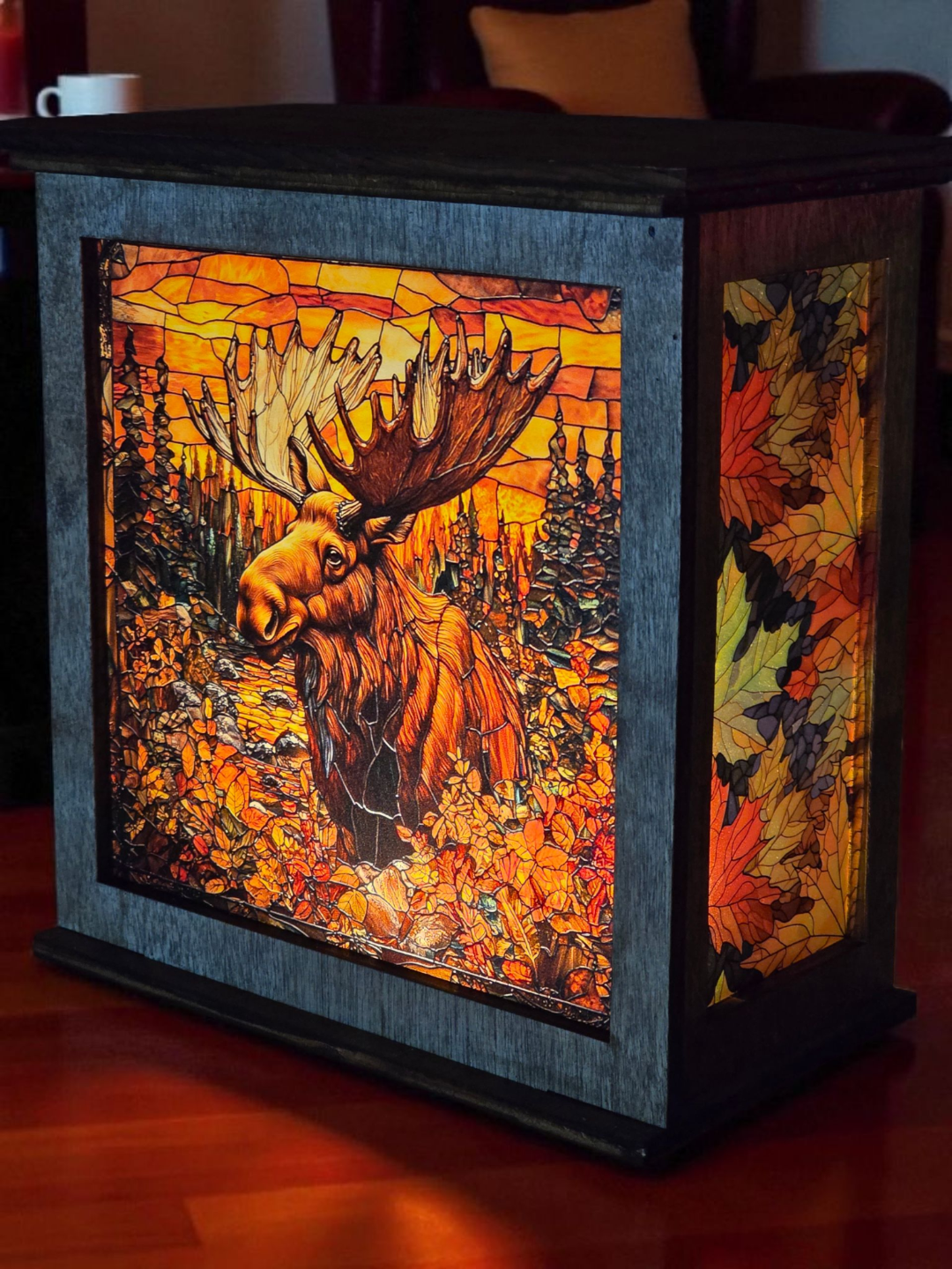 Lighted Moose Lantern